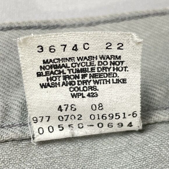 Levi’s 550 Relaxed Fit Jeans Men's 31x30 Grey Trademark Only Tag Vintage Y2K - Picture 7 of 16